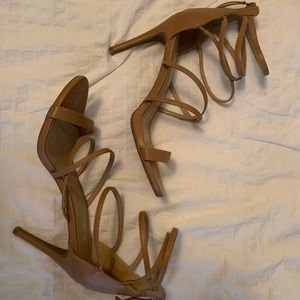 Strappy Nude Heels